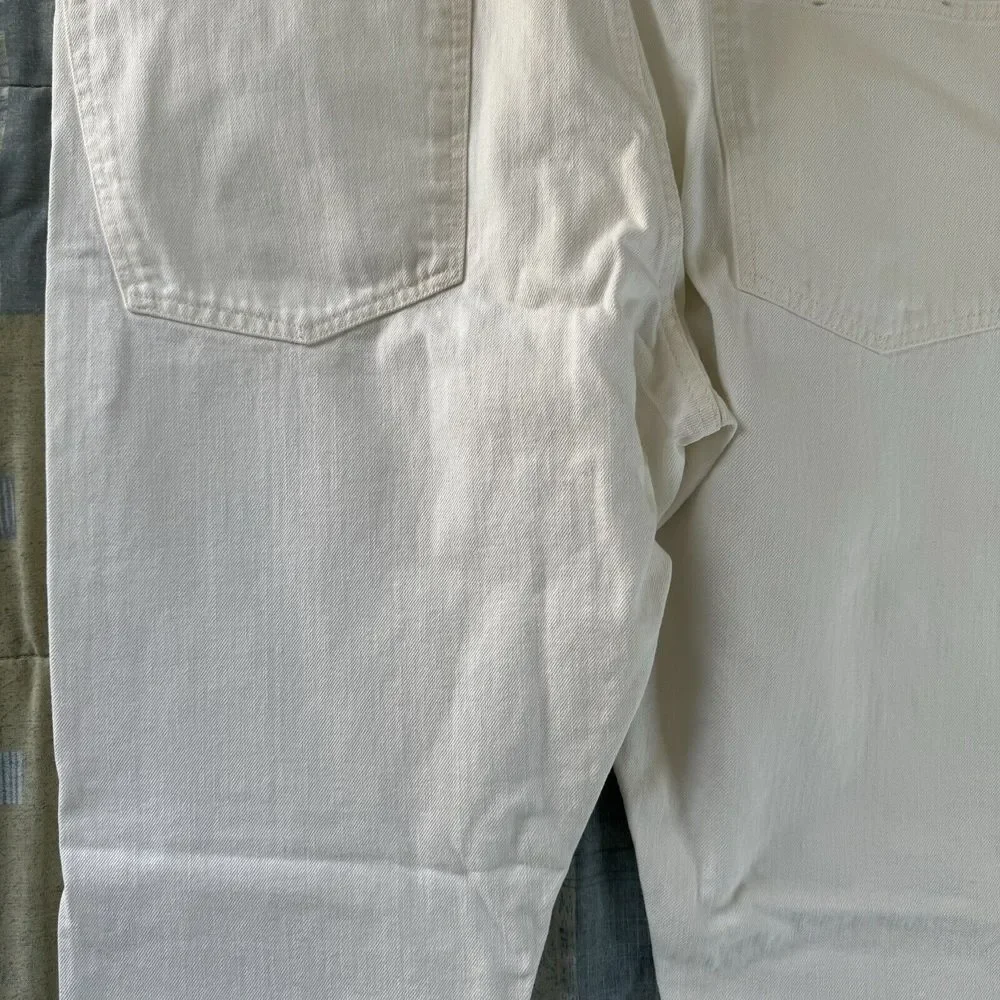 Polo Ralph Lauren Varick Slim Straight Casual Denim White Jeans Mens Size 40x32 - Picture 10 of 16